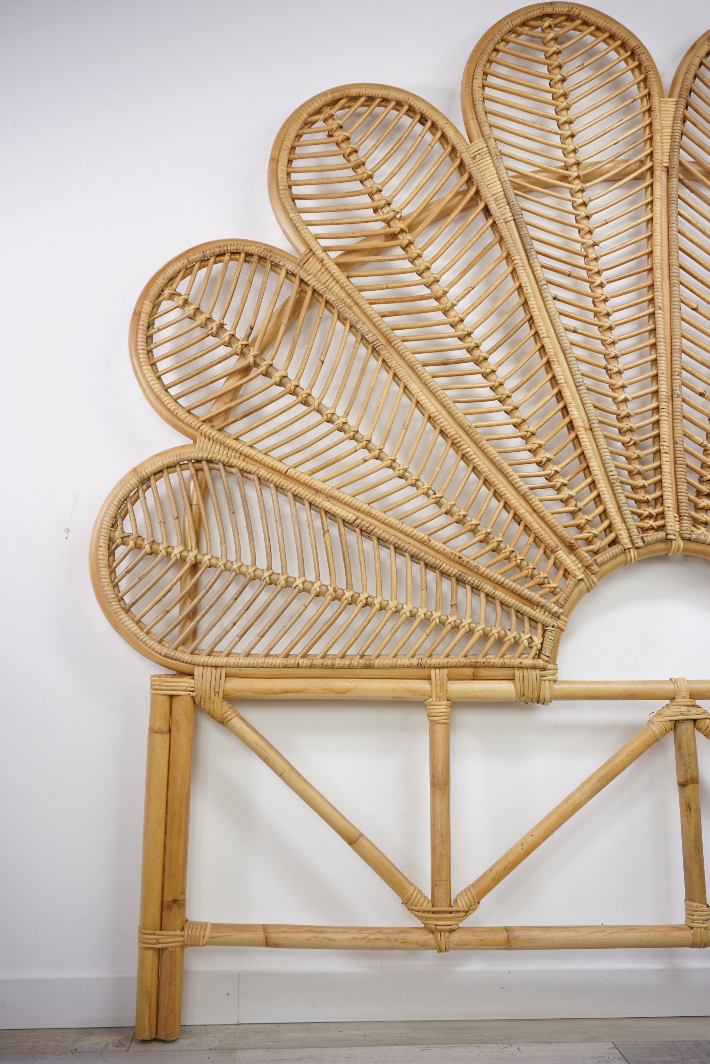 Rattan headboard
