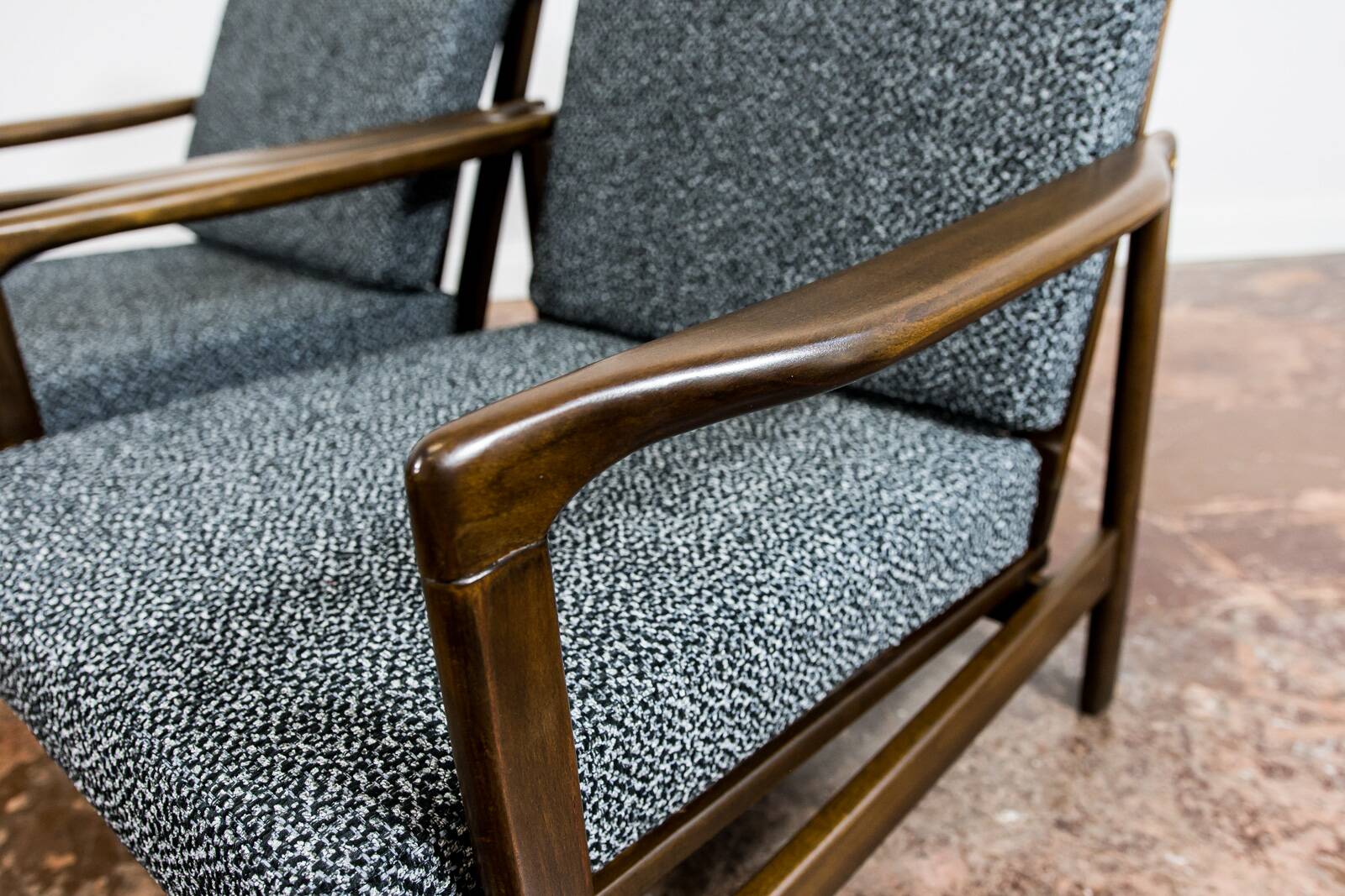 Mid Century Armchairs By Zenon Bączyk, 1960's, Set Of 2