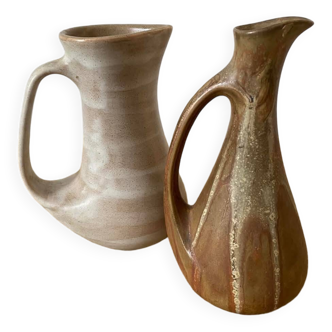 2 vases en grès Niderviller et Denbac