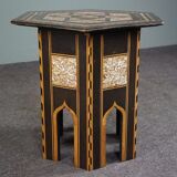 Side table in mother-of-pearl, ancient oriental mosaic