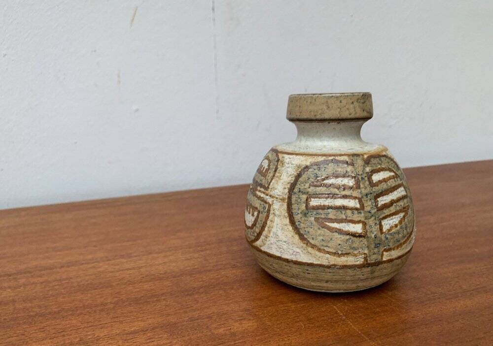 Mid-century Danish ceramic studio vase by Søholm, 1960s.