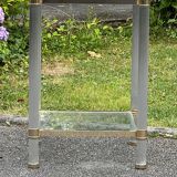 Vintage pedestal table or end table, 70s