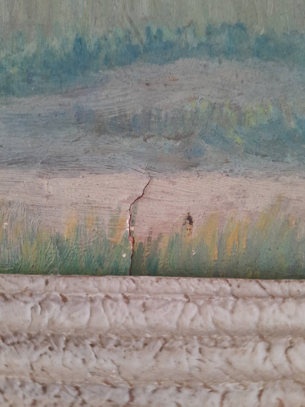 Landscape painting from Merseburg, 1916