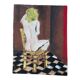 Painting nude woman sitting