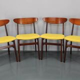 1960s Set of Four Retored Dining Chairs by Farstrup, Denmark