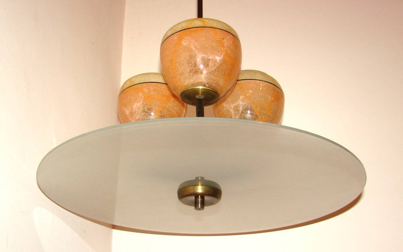 Art deco chandelier, 1930s