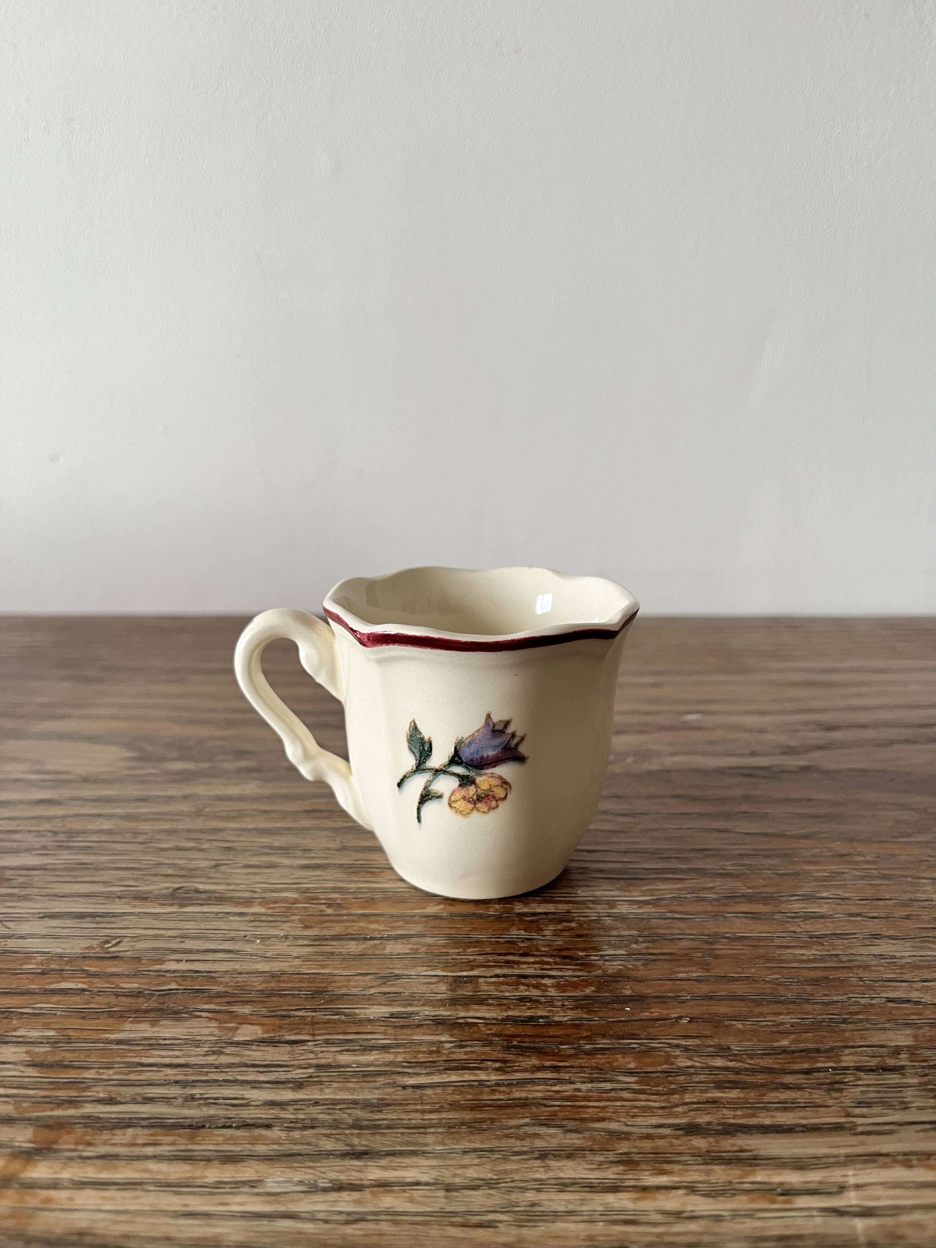 Set of 2 Sarreguemines mugs (France Agreste)