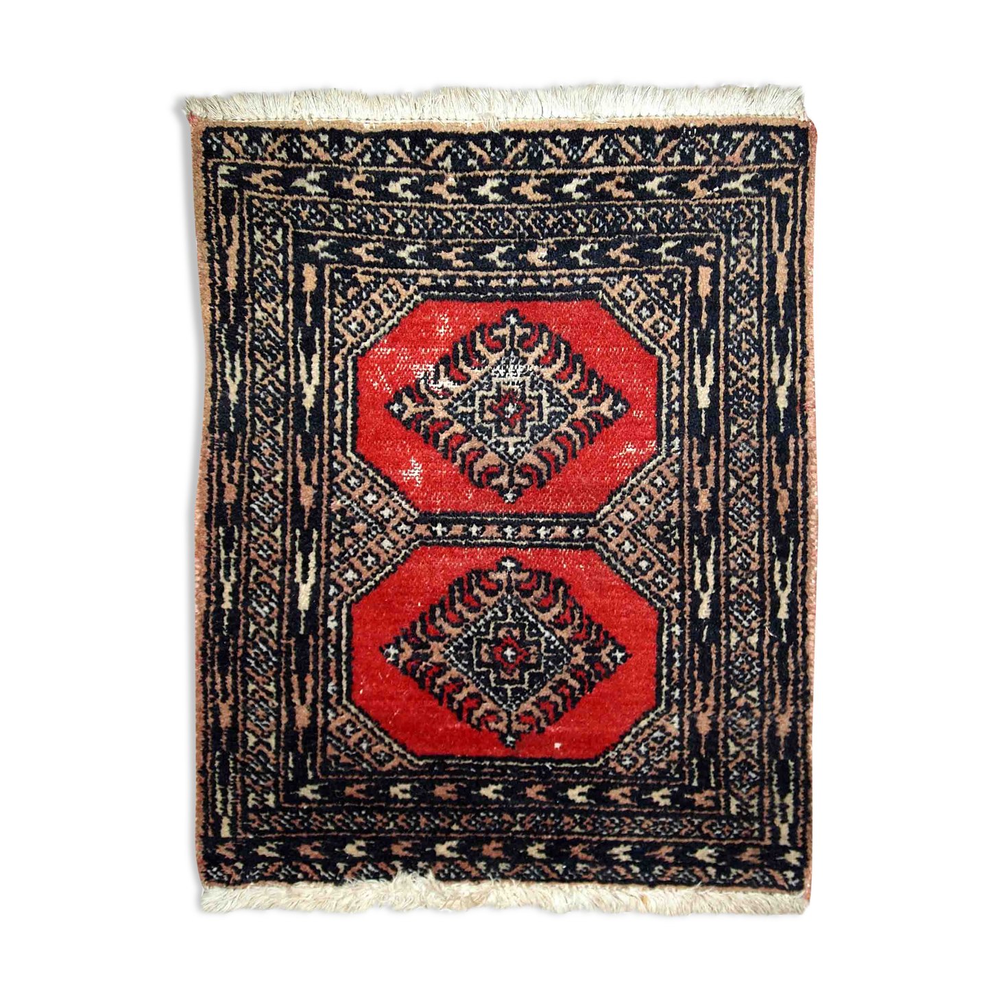 Pakistani carpet lahore handmade 45cm x 58cm 1970