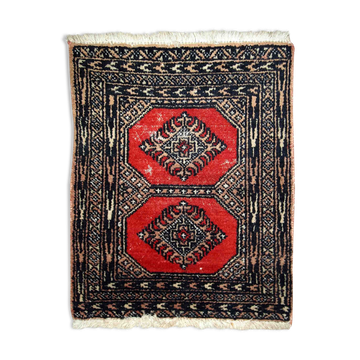 Pakistani carpet lahore handmade 45cm x 58cm 1970