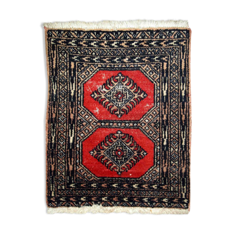 Pakistani carpet lahore handmade 45cm x 58cm 1970