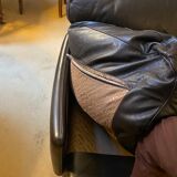 Poltrona Frau sofa "Poppy" 2 seater black leather