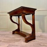 Empire Style Mahogany Cross Console 19th Century