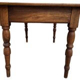 Walnut Farmhouse Table with 2 Drawers. 19's