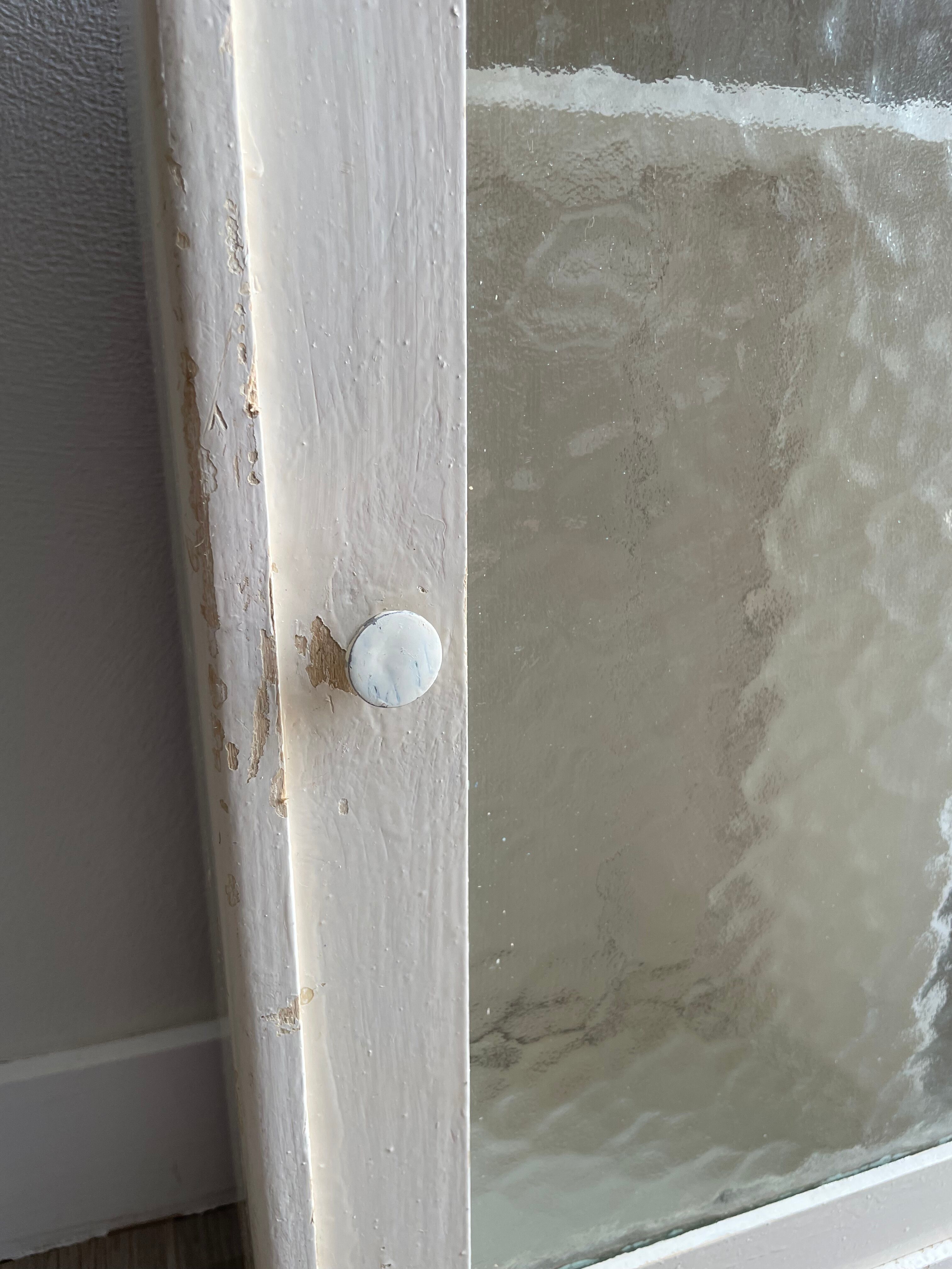 Bathroom cabinet pharmacy patinated wood