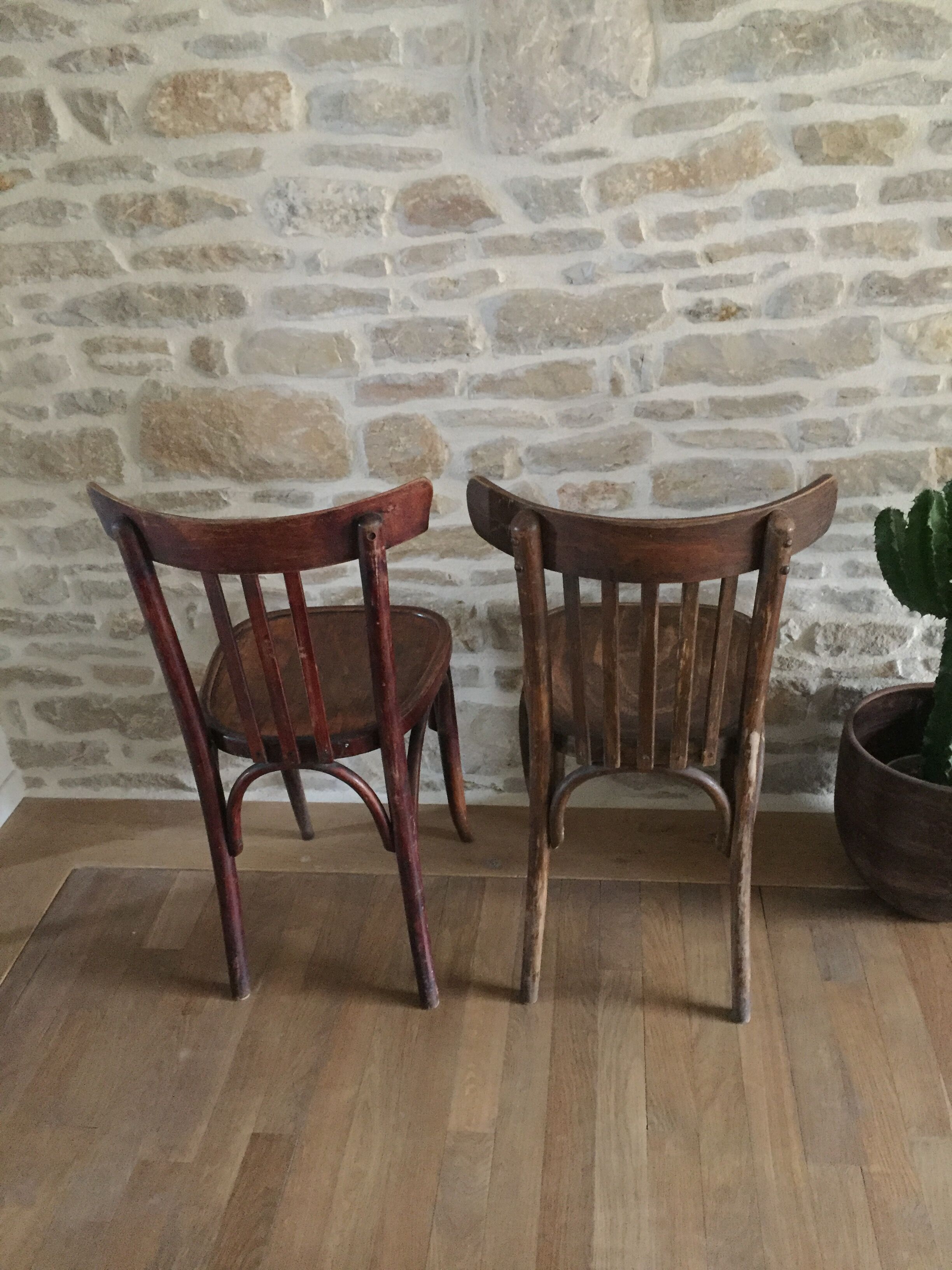 Mismatched Bistro chairs