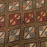 5x7 Brown Color Kilim Rug, Orientel Turkish Kilim, 153x202Cm