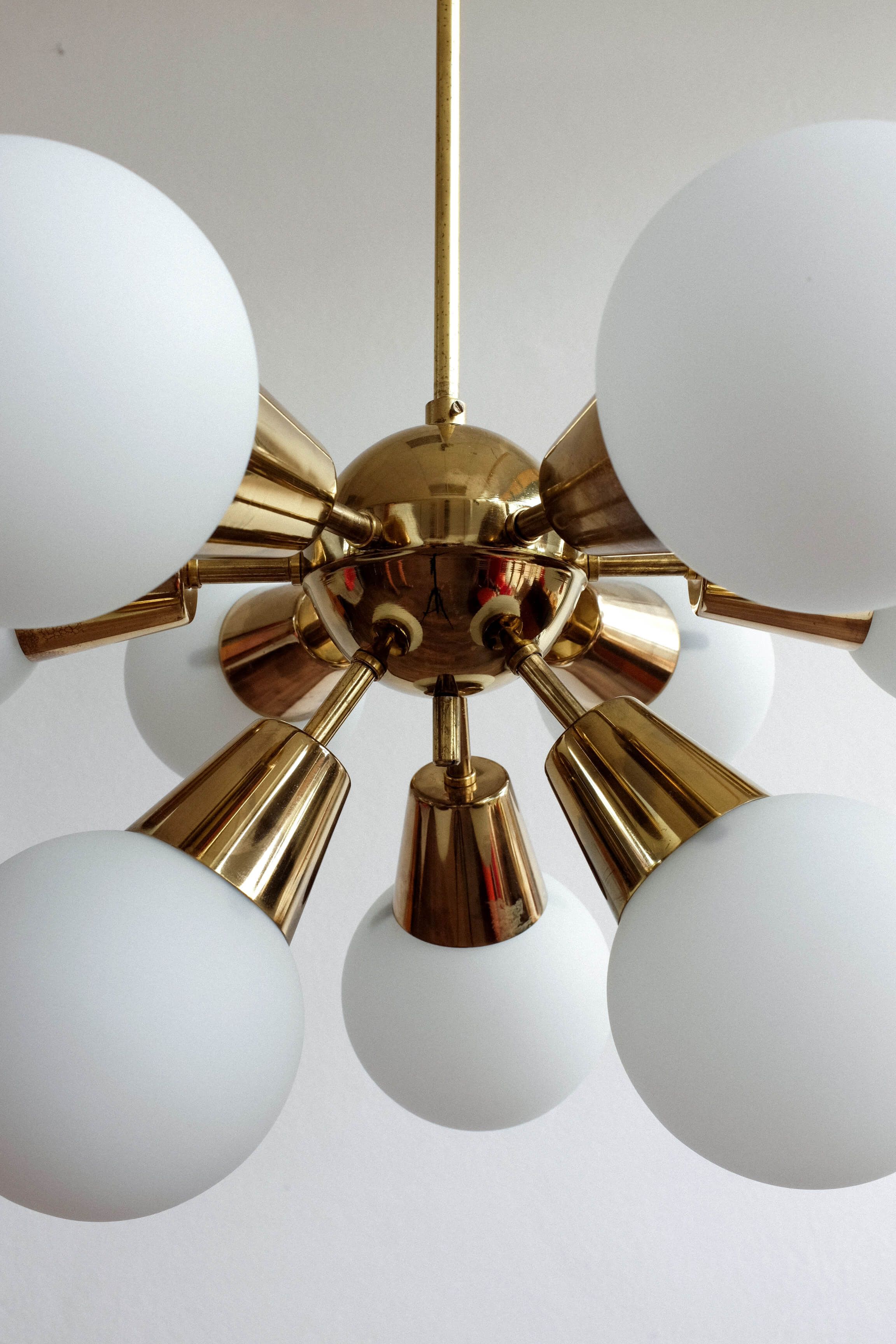 Vintage Czechoslovak Chandelier Sputnik by Kamenicky Senov, 1960s