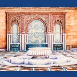 Dibujo. Painting. Arab source. Islamic art. Arab art. Arab architecture. Fuente.