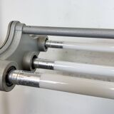 Grey Industrial Hanging Tube Light from Polam Gdansk, 1970s