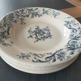 6 Gien earthenware soup plates