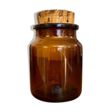 Brown glass jar