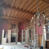Henri VIAN (1860-1905) Dutch chandelier (available as a pair)