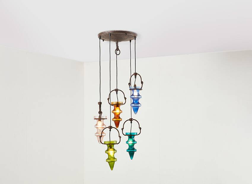 Lustre "Stalactite" de Nanny Still pour Massive & Val Saint Lambert 1960