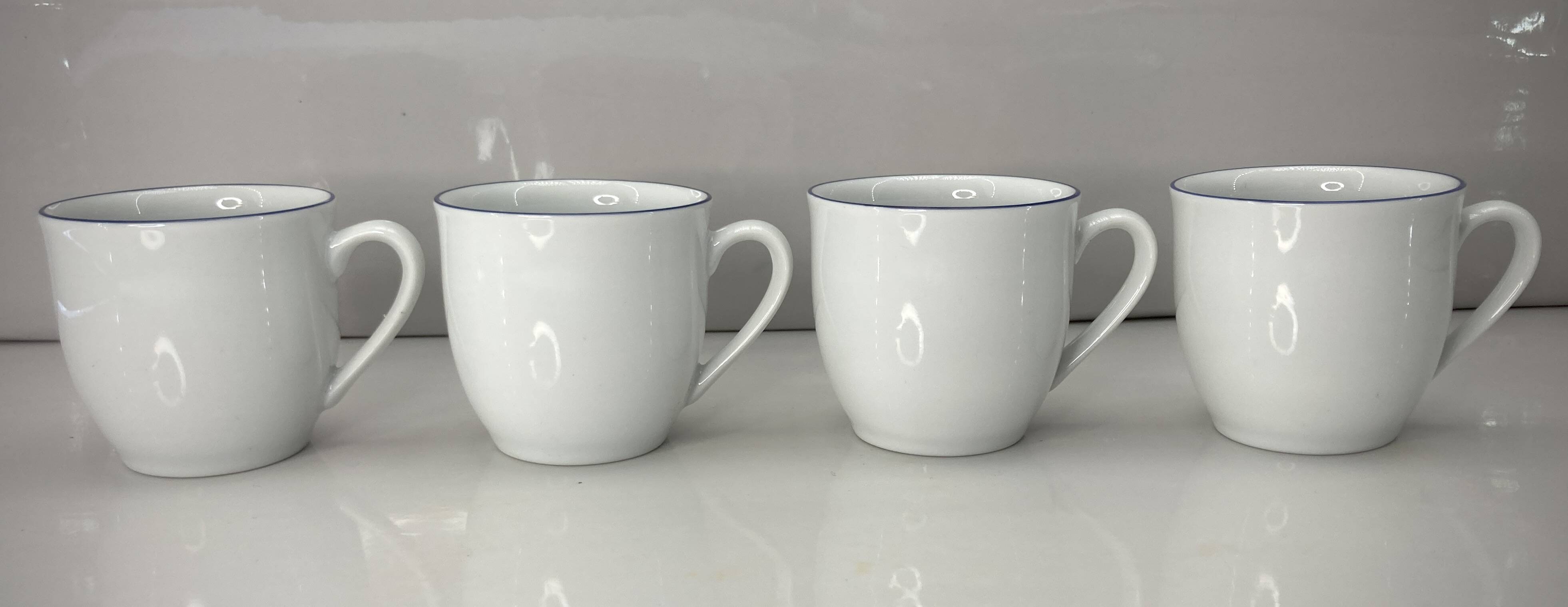 4 Espresso cups and saucers - Guy Degrenne