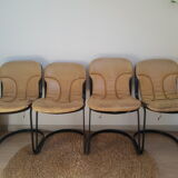Set of 4 vintage Cidue chairs Italy 70s