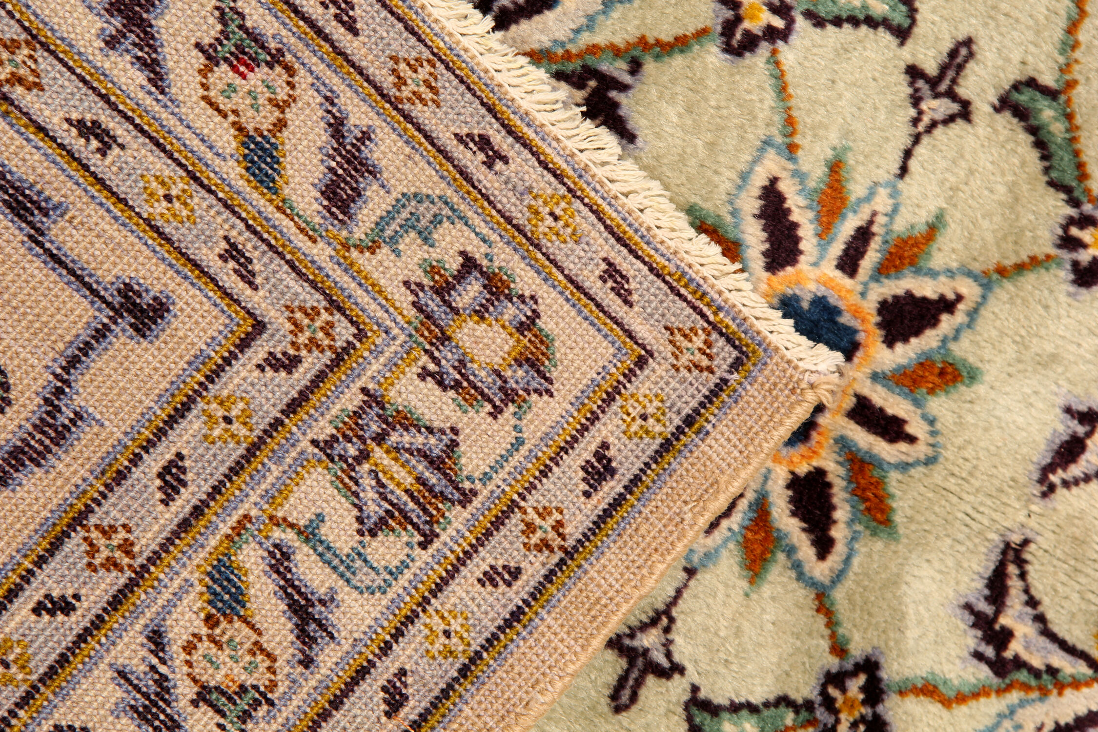 Large Traditional Wool Area Rug, Hand Made Oriental Carpet- 265x350cm