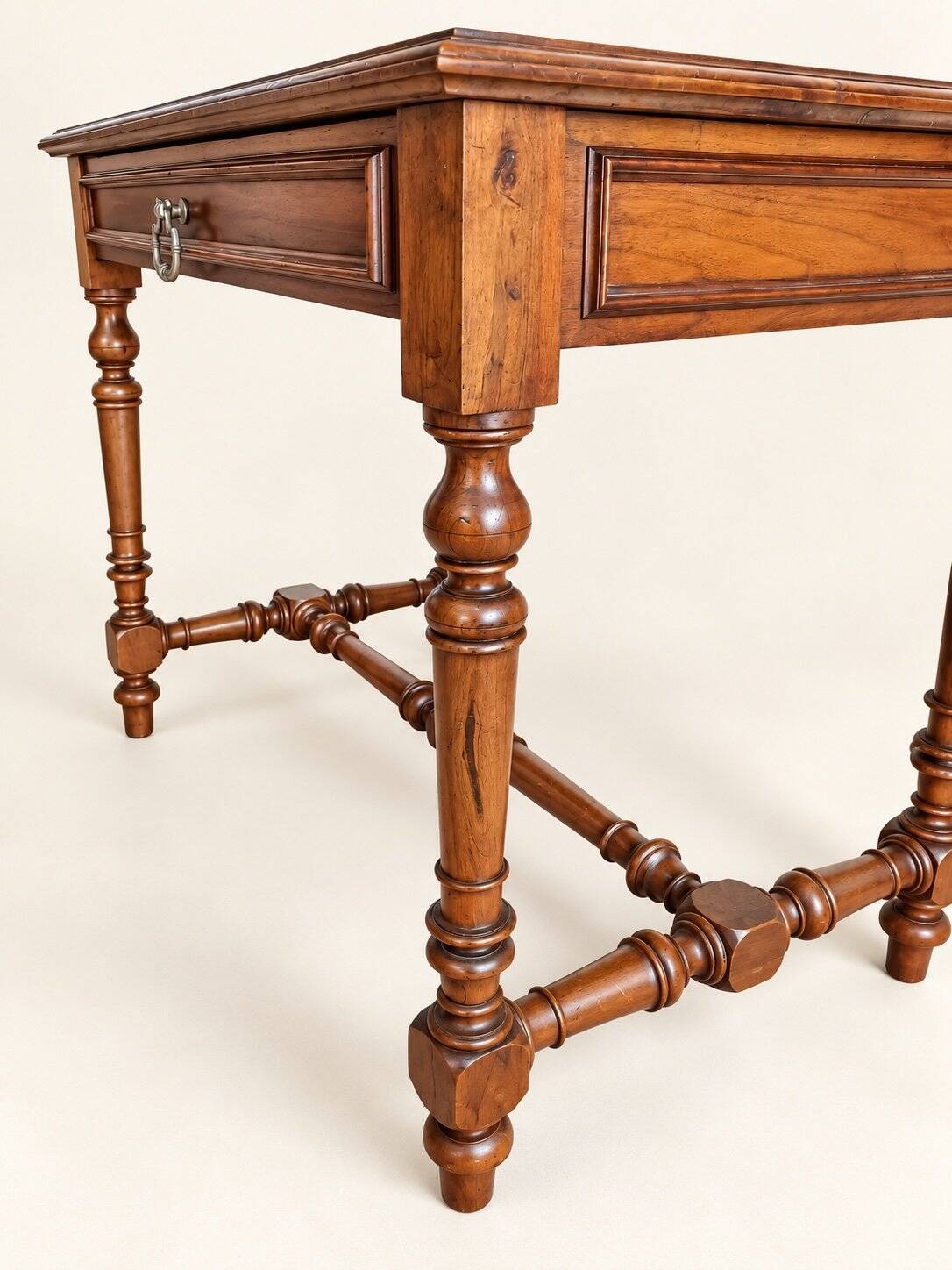 Walnut Desk Louis XIII Style 19th Century