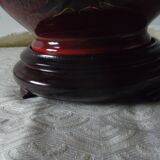 Table lamp. Faience signed M.A.D