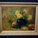 Peinture «Nature morte avec fleur et fruit».