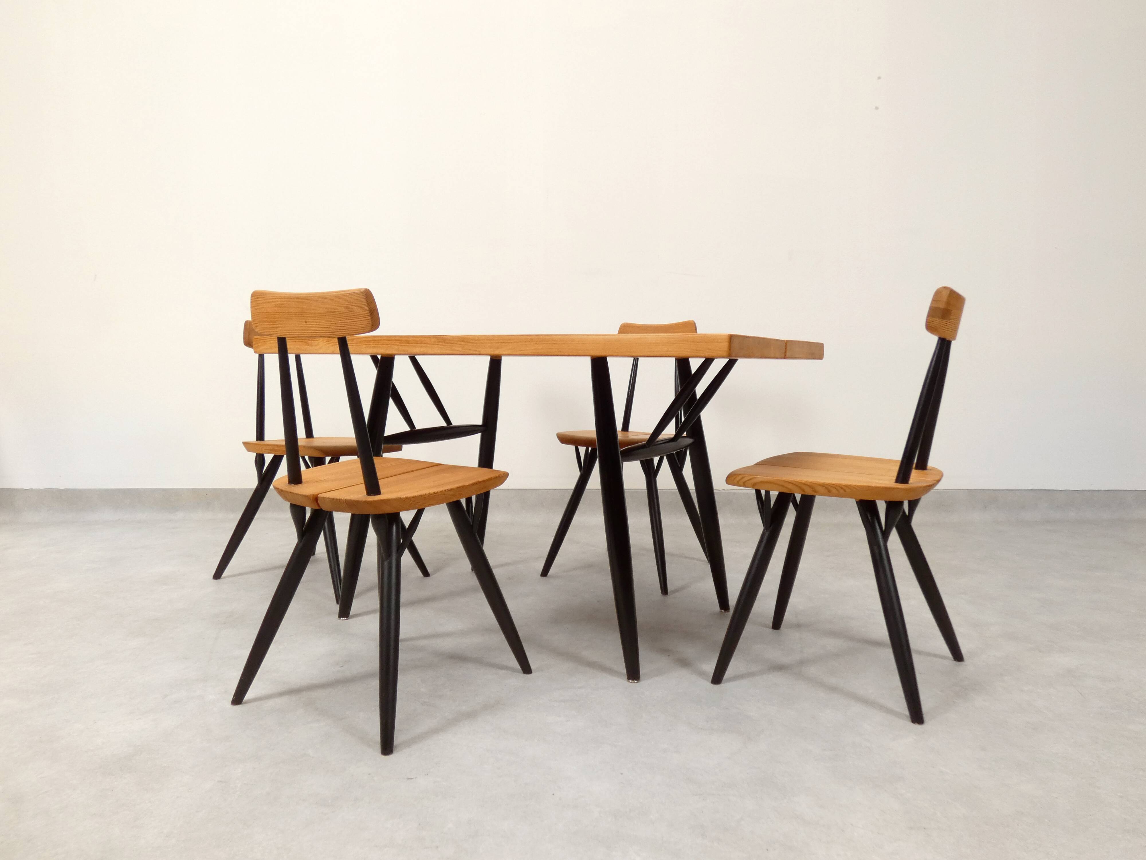 Ilmari Tapiovaara “Pirkka” dining set for Laakan Puu Finland