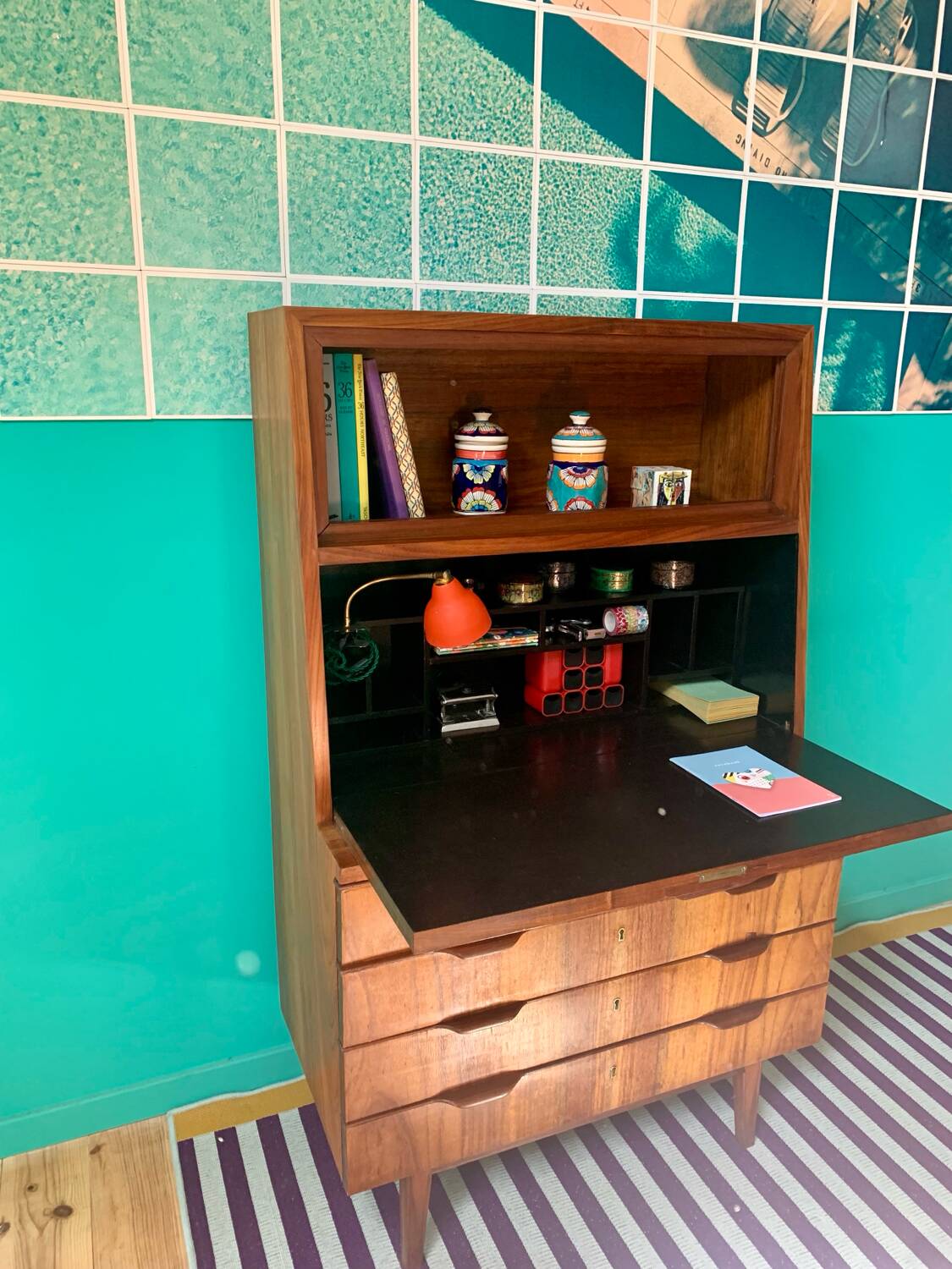 Vintage Scandinavian secretary