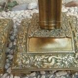 Pair of brass candlesticks, vintage