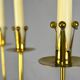 Brass candelabra by Gunnar Ander for Ystad-Metall , Sweden 1950s