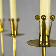 Brass candelabra by Gunnar Ander for Ystad-Metall , Sweden 1950s