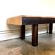 Roger Capron coffee table in glazed ceramic and dark wood 1950s'
