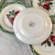 Set of 6 dessert plates Digoin Sarreguemines model "Mireille" years 30-40