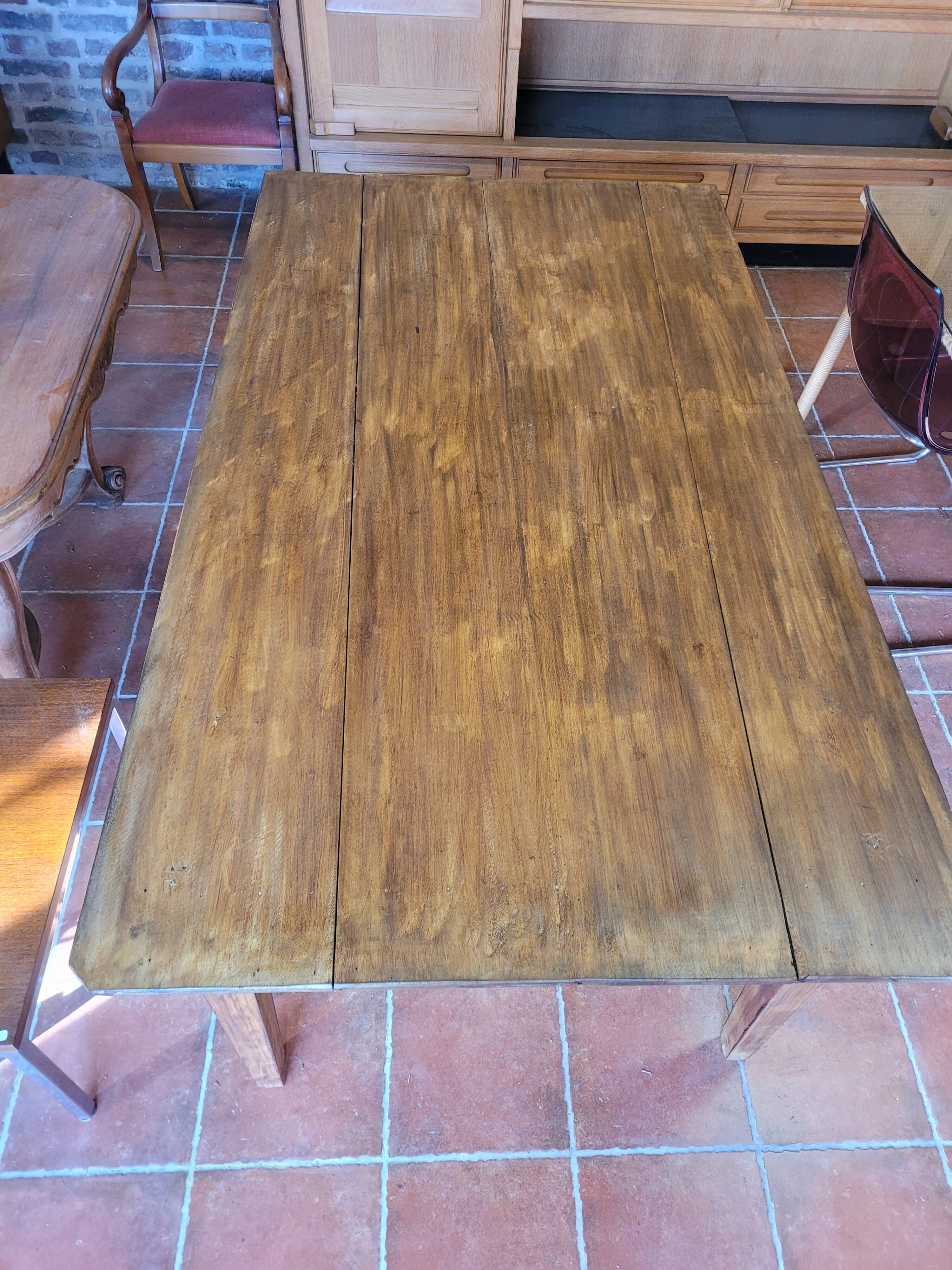 Old fir farm table, 180×102cms