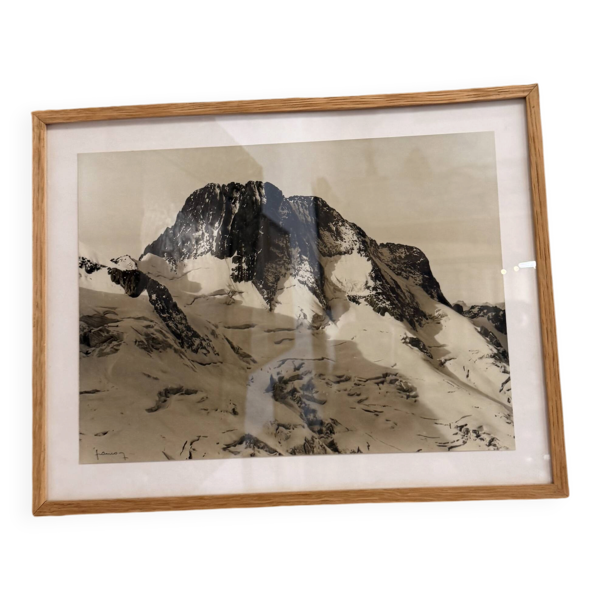 Reproduction photographique Tairraz – Paysage alpin encadré