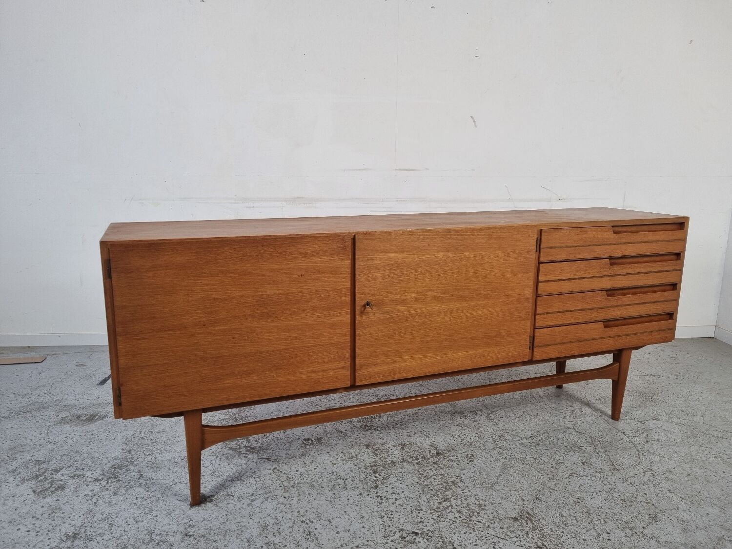 Scandinavian walnut sideboard, 60s