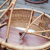 Salon d'hiver ancien en rotin (7 pièces)