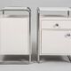 Bauhaus Bedside Tables in Chrome & Wood by Sab, Czech, 1930s, Set of 2