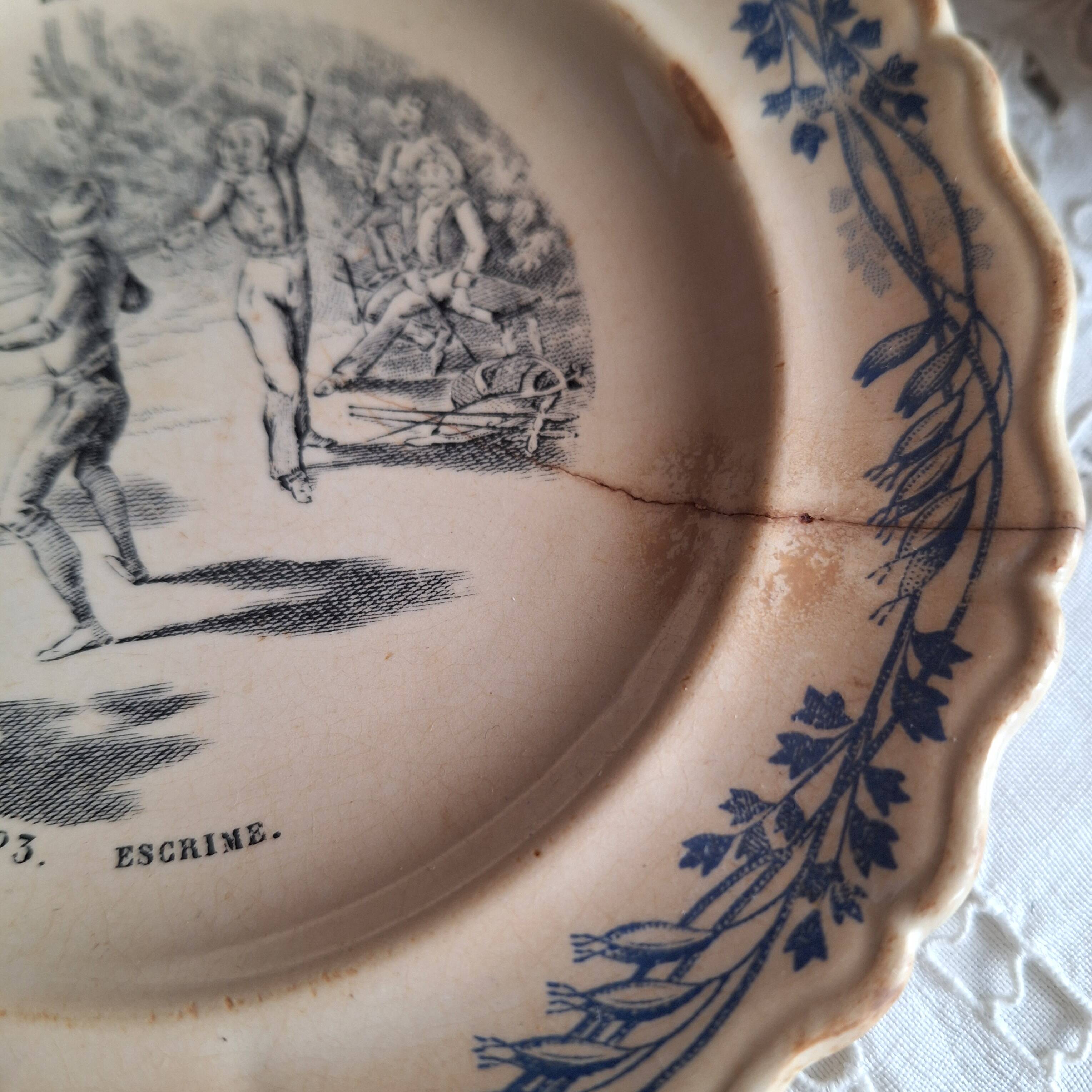 Assiettes terre de fer