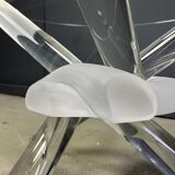 Murano glass arlequin coffee table by Maurice Barilone, 1980s