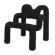 Contemporary Pair of Armchairs Mod Ekstrem Designed by Terje Ekstrom