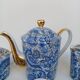 Coffee service in limoges porcelain, by lazeyras.