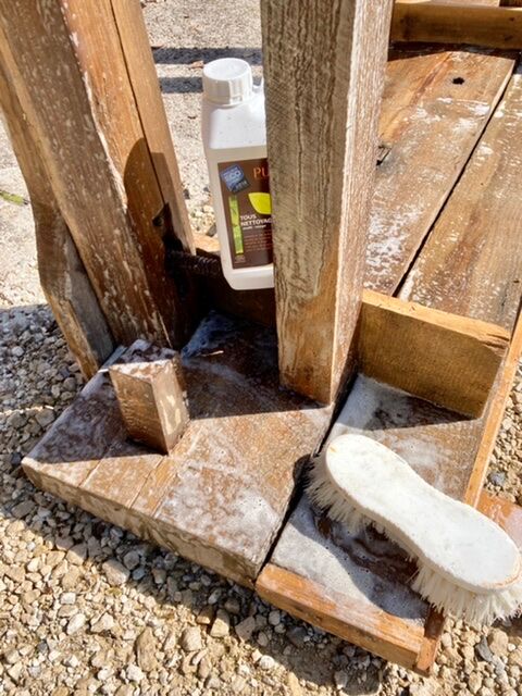 Authentic old workbench